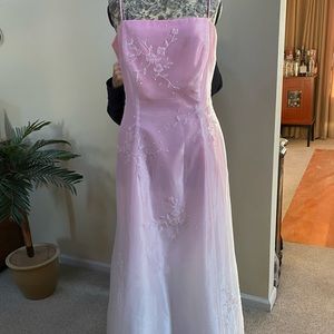 Prom Dress - Pink & White